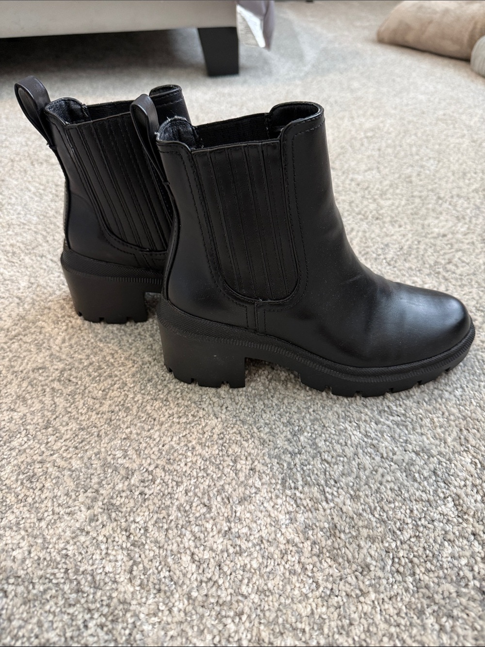 Women's Black Chelsea Chunky Boot